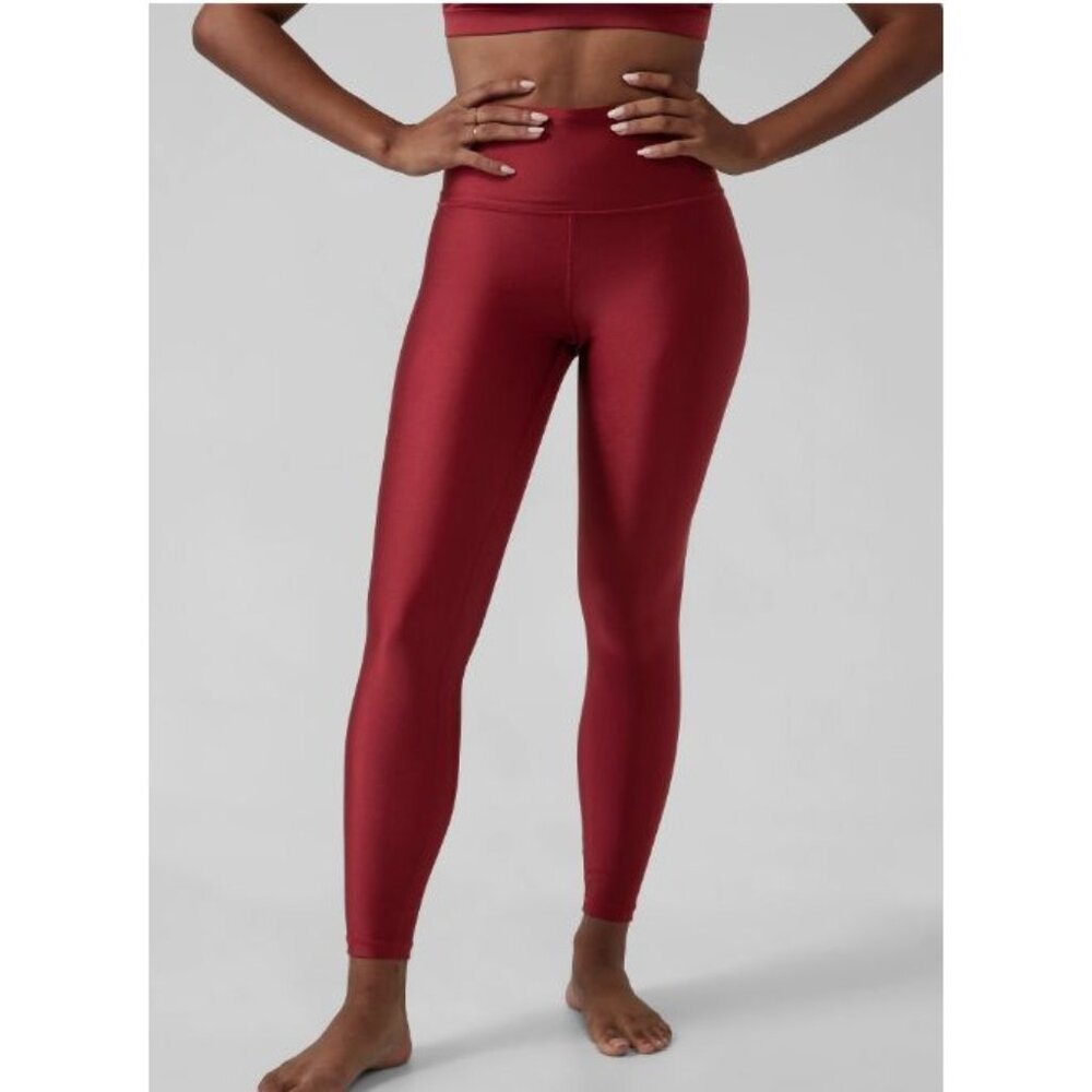 ATHLETA elation shine tights in red size XL